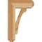 Ekena Millwork Legacy Craftsman Rough Sawn Bracket w/ Offset Brace, Western Red Cedar, 6"W x 14"D x 22"H BKT0604X14X22LEC04RWR - alternate 4